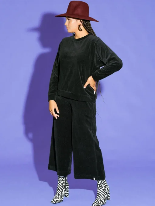 Abbie Sweater - Corduroy Black