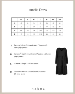 Amelie Dress kerrosmekko - Chive