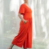 Andy Jumpsuit - Square Red