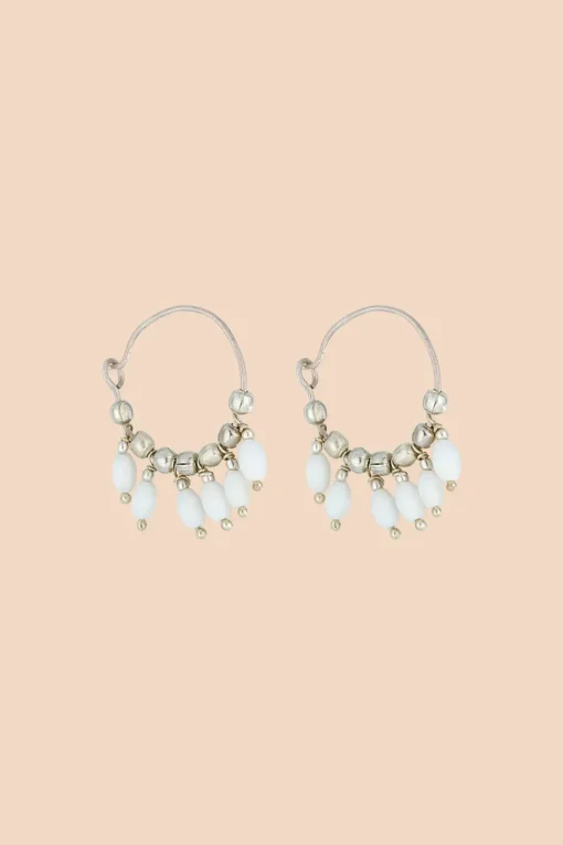 Athena Earrings - White
