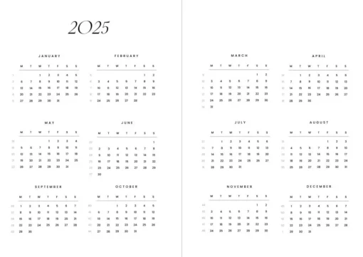Cozy Planner 2025 - Sand Stripes