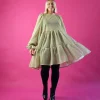 Dishy Dress - Glitter Valkokulta
