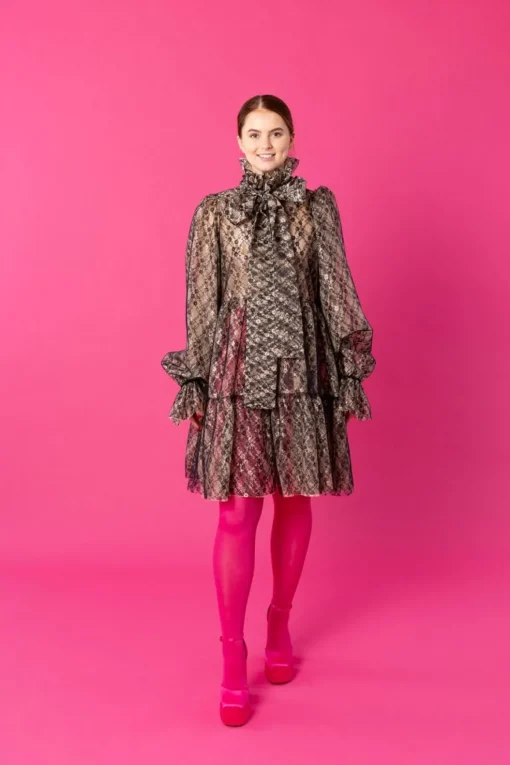 Dishy Dress - Lace Black/Nude
