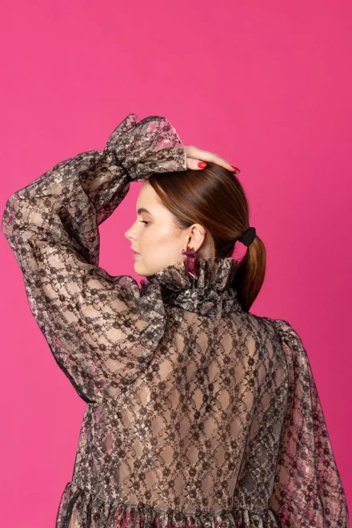 Dishy Dress - Lace Black/Nude