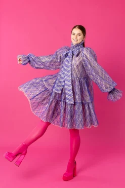 Dishy Dress - Lace Blue