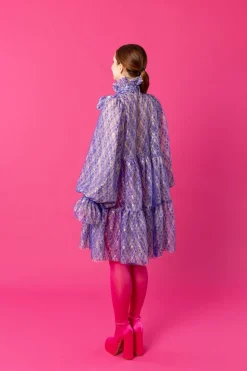 Dishy Dress - Lace Blue