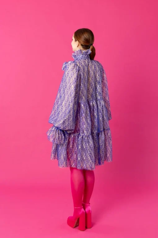 Dishy Dress - Lace Blue