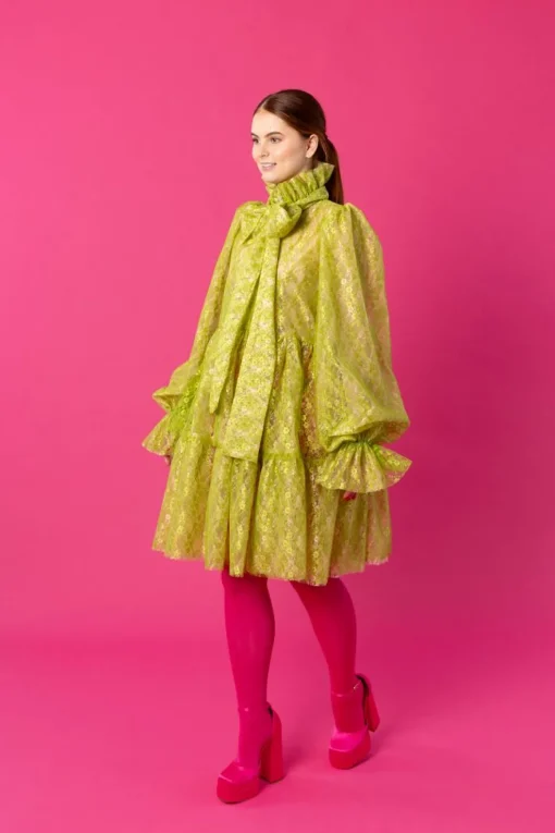 Dishy Dress - Lace Green