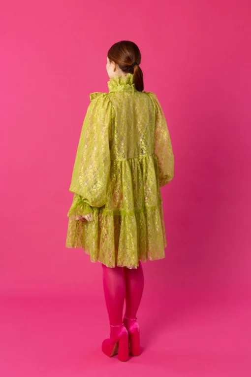 Dishy Dress - Lace Green