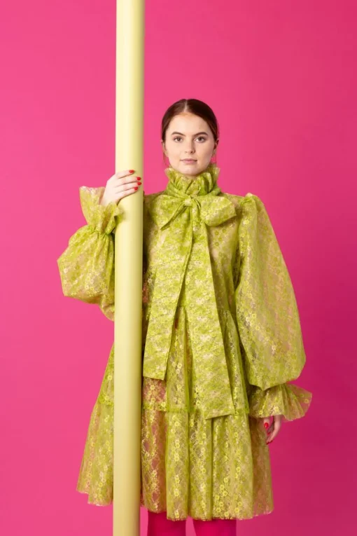 Dishy Dress - Lace Green