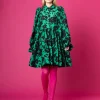 Dishy Dress - Vihreä Kukka
