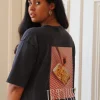 Je T'aime Oversize T-shirt - Stonewashed Black XS