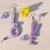 Love korvikset - liila