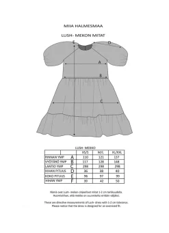 Lush Dress Puhvihihoilla - Glitter Turkoosi M/L