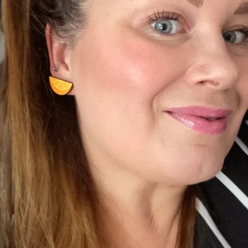 Orange Mini Studs