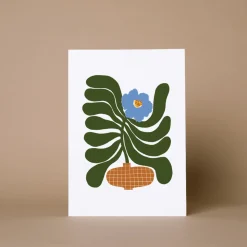Orange Pot Print A4