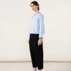 Pleated Canvas Trousers