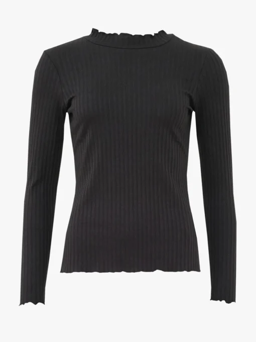 Rosalie Shirt - Rib Black