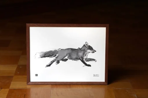 Seikkaileva Kettu - juliste (40 x 30cm)