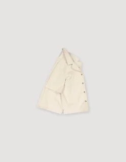 Short Sleeve Corduroy Blouse