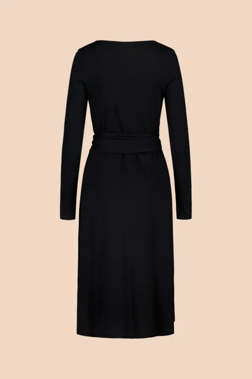 Soft Wrap Dress - Black