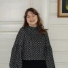 Talvikki Puuvillapaita - Apila Mustavalko