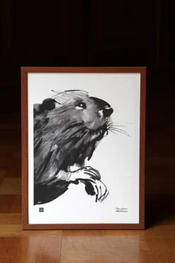 Utelias Majava - juliste (30 x 40cm)